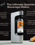 Premium Metal Sparkling Beverage Maker Machine