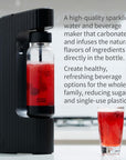 Premium Metal Sparkling Beverage Maker Machine