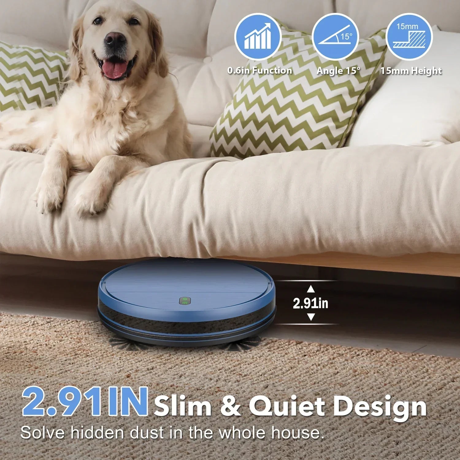 Robot Vacuum Cleaner 4500Pa Smart Home Sweeper Cleaning Machine